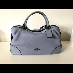 NWT Coach leather Lane satchel top zip bag purse in v5/Mist